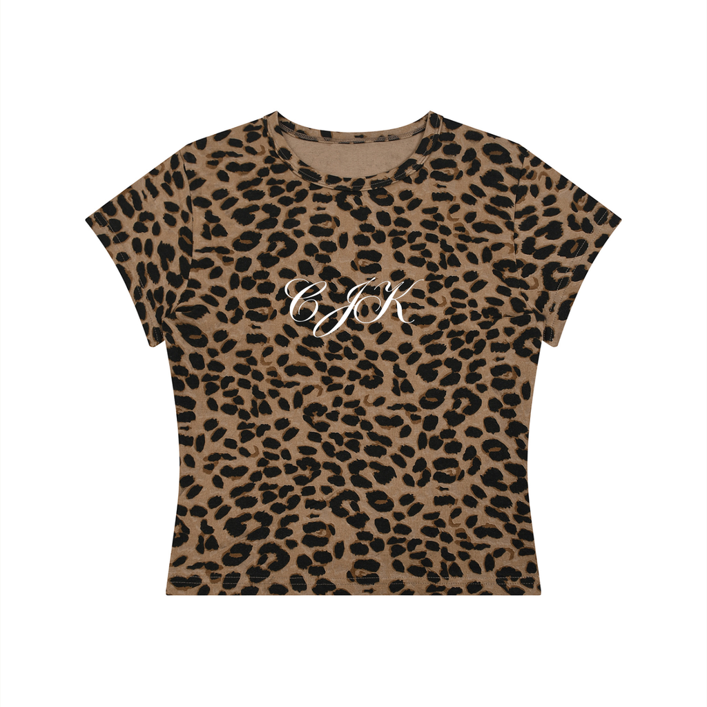 Cheetah Print Crop T-Shirt