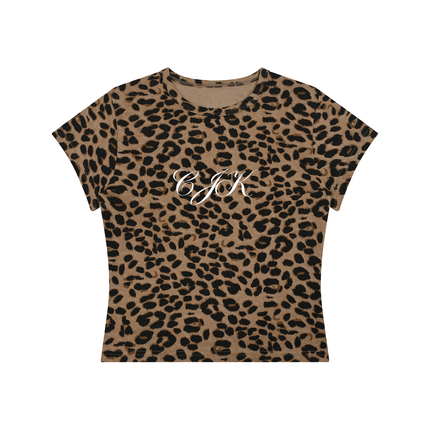 Cheetah Print Crop T-Shirt