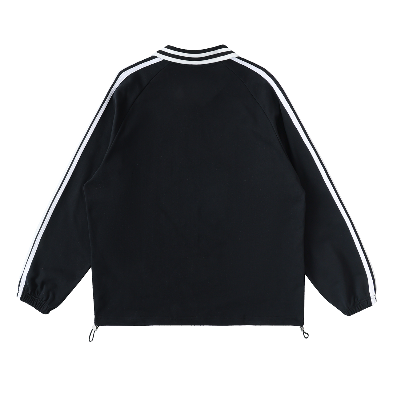 CJK Striped Collar Crew Neck