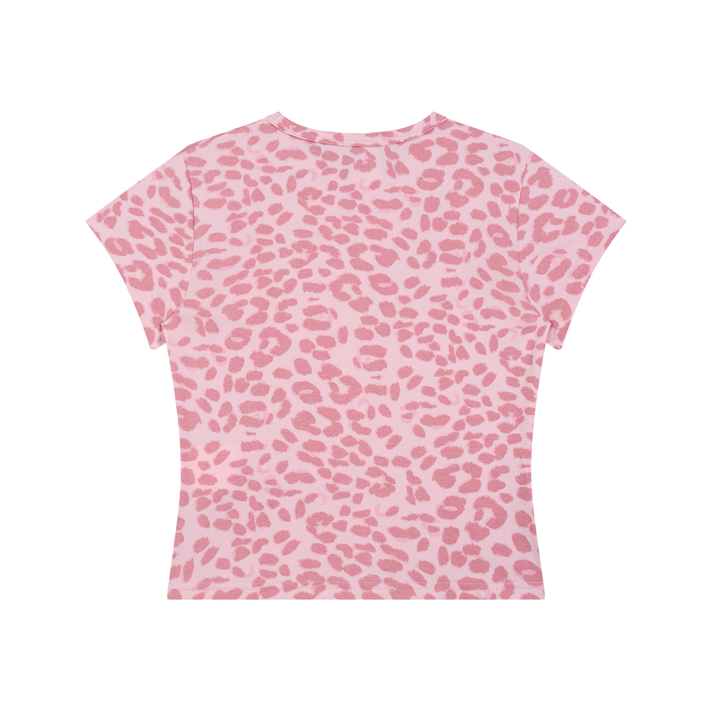 Cheetah Print Crop T-Shirt