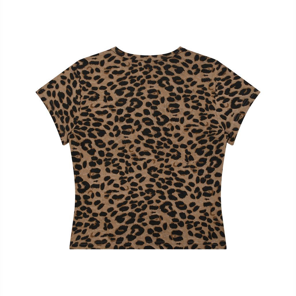 Cheetah Print Crop T-Shirt