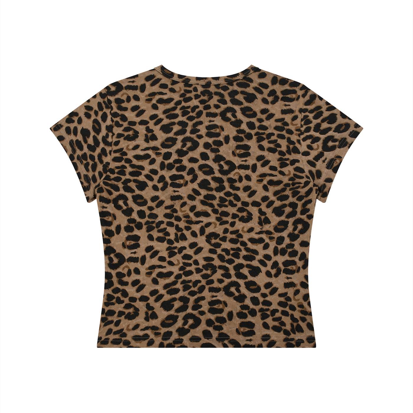 Cheetah Print Crop T-Shirt