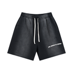 The World Is Yours Distressed Shorts