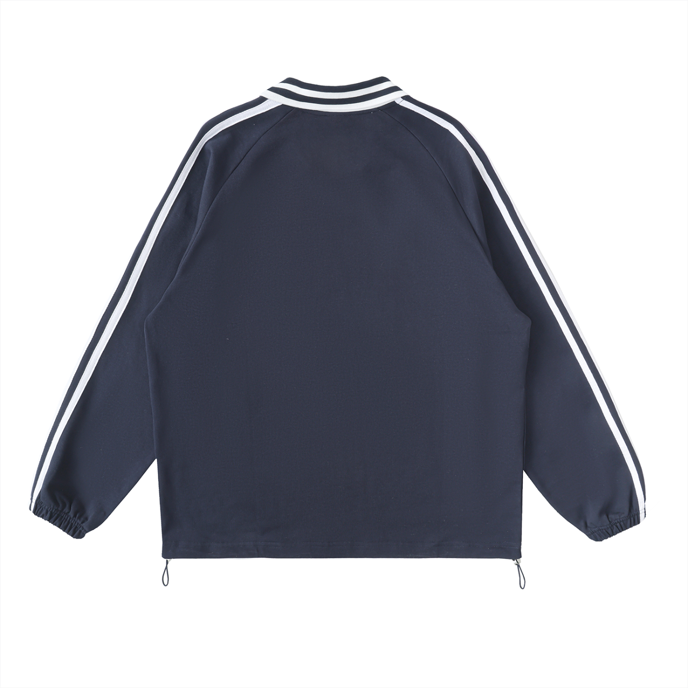 CJK Striped Collar Crew Neck
